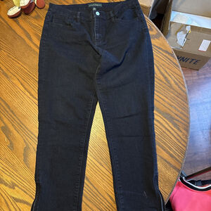 LRL lauren jeans co jeans blue size 12 zip ankles